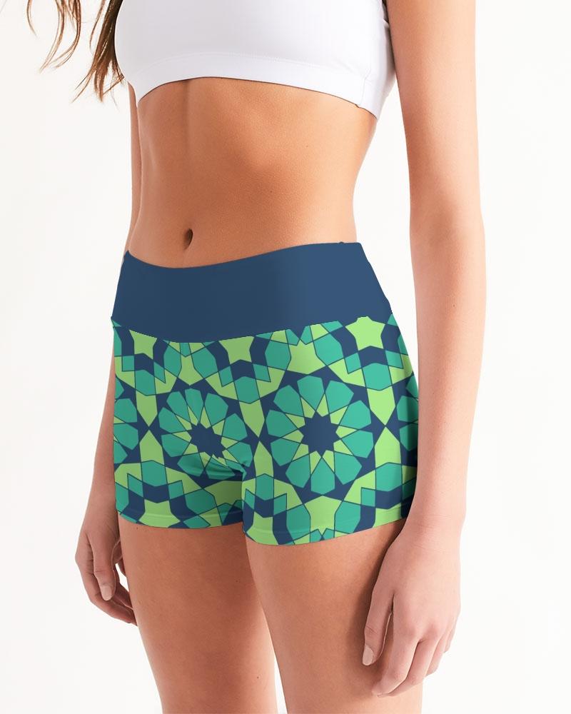 Rifi Pattern Women's Yoga Shorts